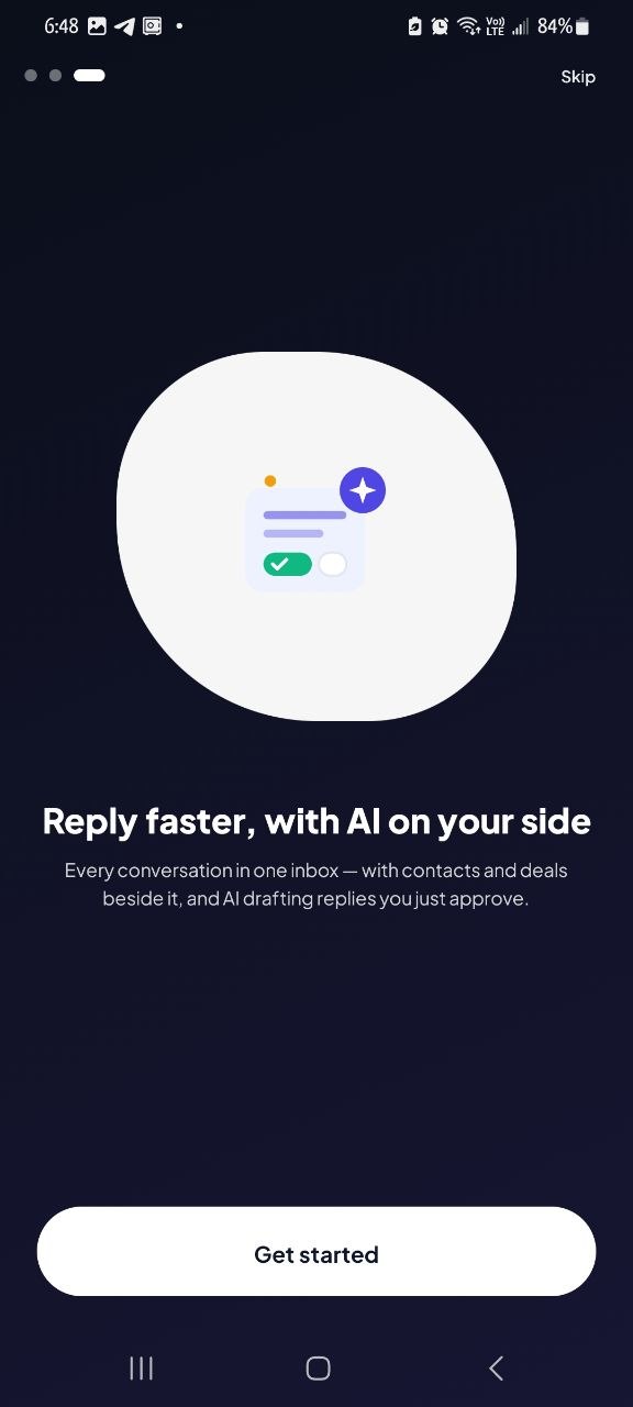 EnoSend Android new product form